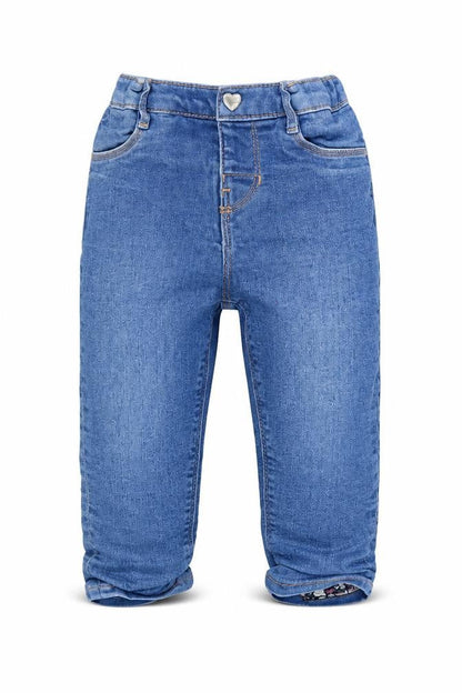 Front view of H&M Baby Cropped Jeans, size 12-18, Months