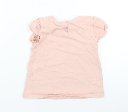 Disney Baby Pink Geometric  Basic T-Shirt Size 18-24 Months
