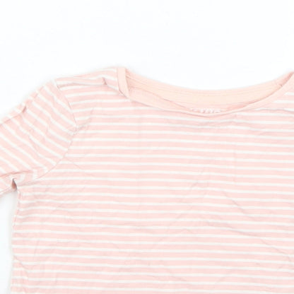 F&F Baby Pink Striped  Basic T-Shirt Size 12-18 Months