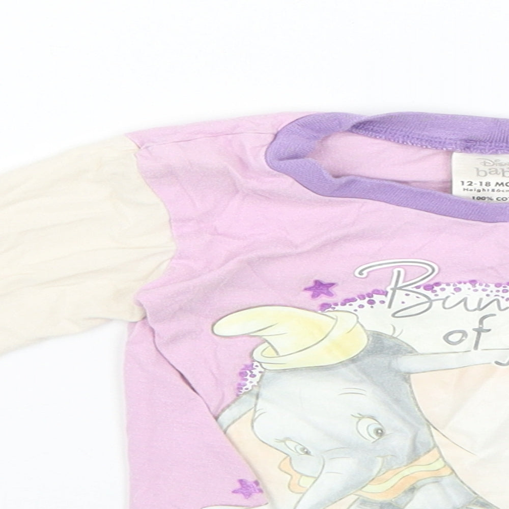 Disney Baby Multicoloured Geometric  Basic T-Shirt Size 12-18 Months  - Disney