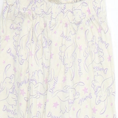 Disney Baby Purple Geometric  Cropped Trousers Size 12-18 Months