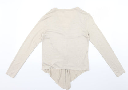 Womens UK Size XS H&M Beige Cardigan Jumper