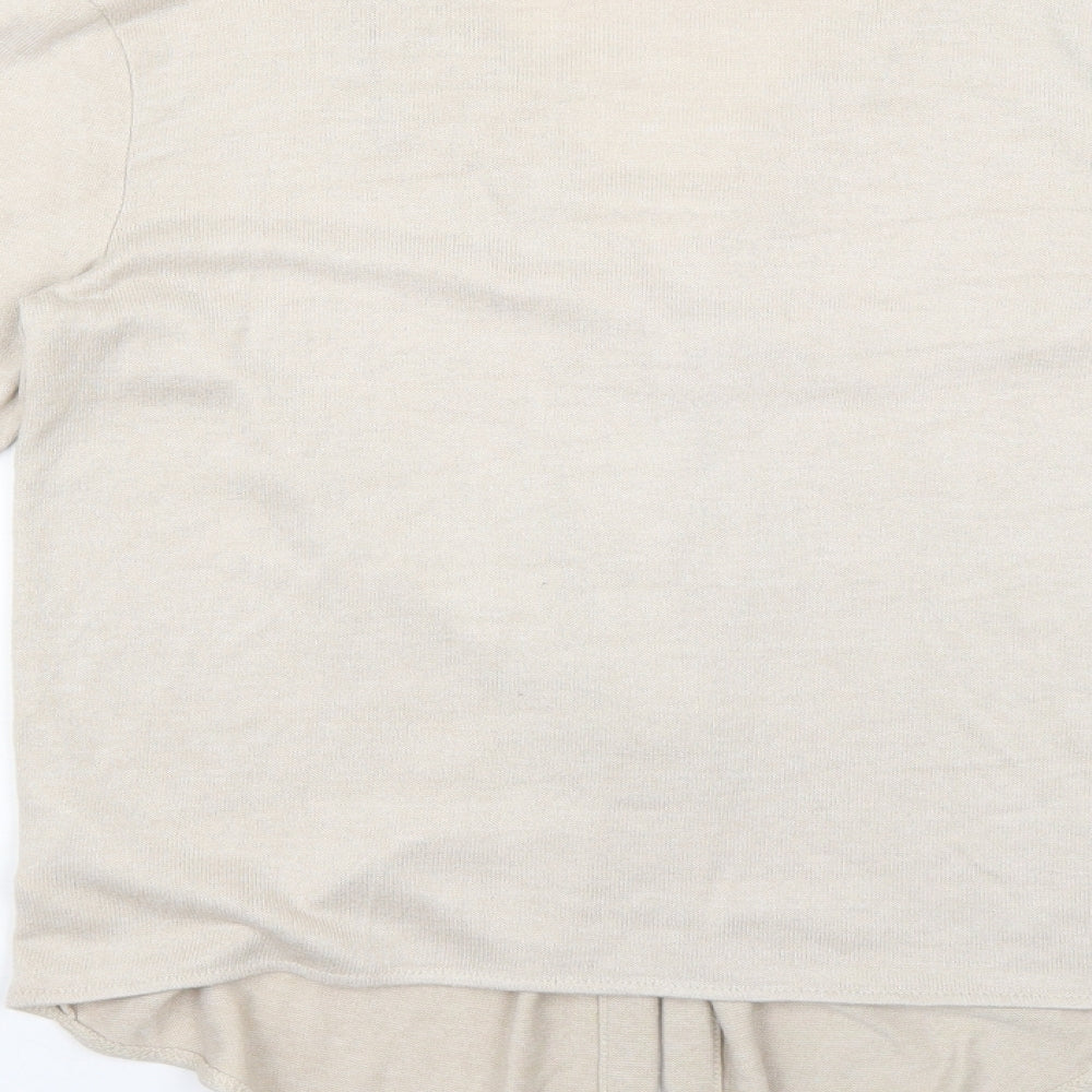 Womens UK Size XS H&M Beige Cardigan Jumper