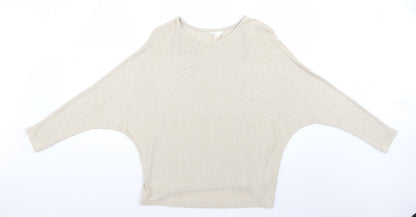 Womens UK Size S H&M Beige Pullover Jumper