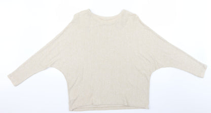 Womens UK Size S H&M Beige Pullover Jumper