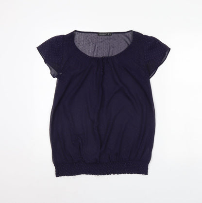 Womens UK Size 8 Atmosphere Blue Basic Blouse
