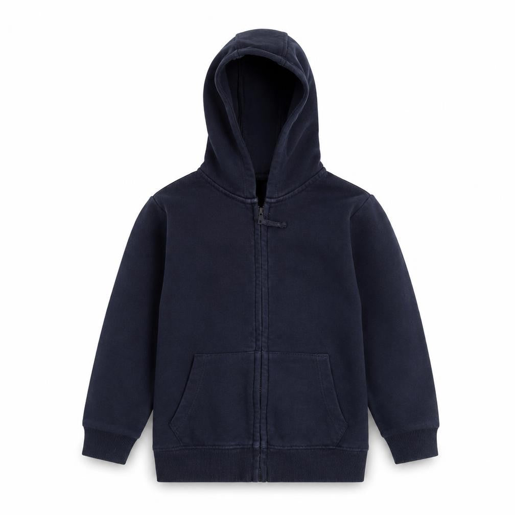 Front view of Tu boys’ blue jacket, size 7, years