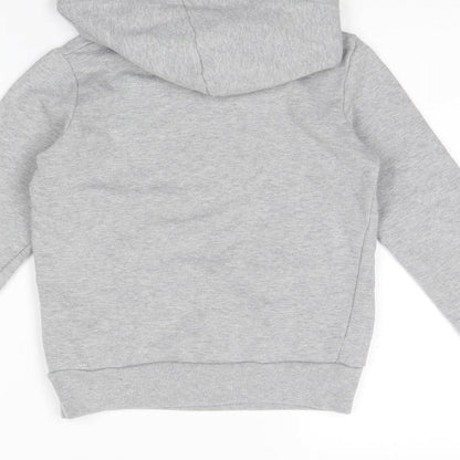Benetton Girls Grey   Pullover Hoodie Size 7 Years