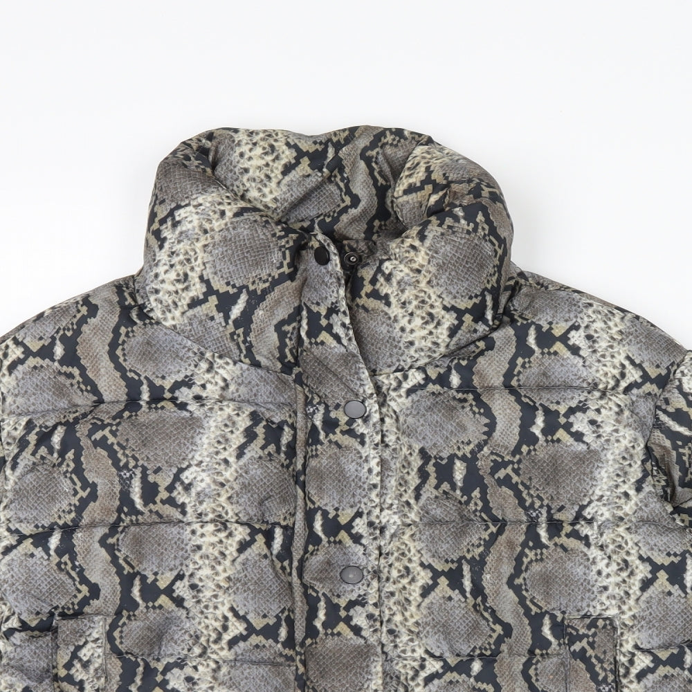 Primark Womens Beige Animal Print  Rain Coat Coat Size XS