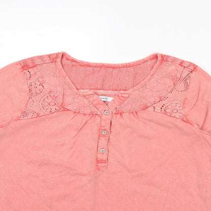 George Womens Pink   Basic Blouse Size 10