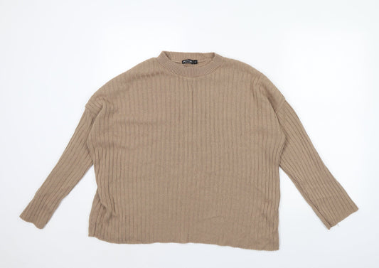 Womens UK Size 12 Nasty Gal Brown Pullover Jumper
