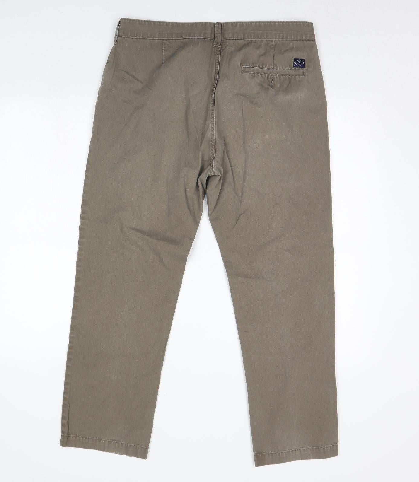 Womens UK Size 34 in M&S Regular Fit  Brown Trousers