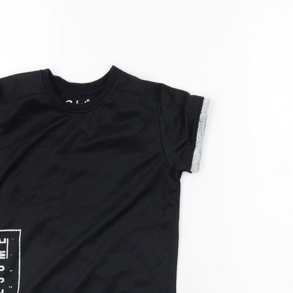 Primark Boys Black   Basic T-Shirt Size 5 Years