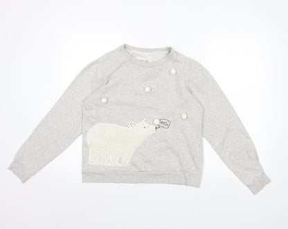 Lounge and Sleepwear Womens Grey   Pullover Jumper Size 10  - Polar bear