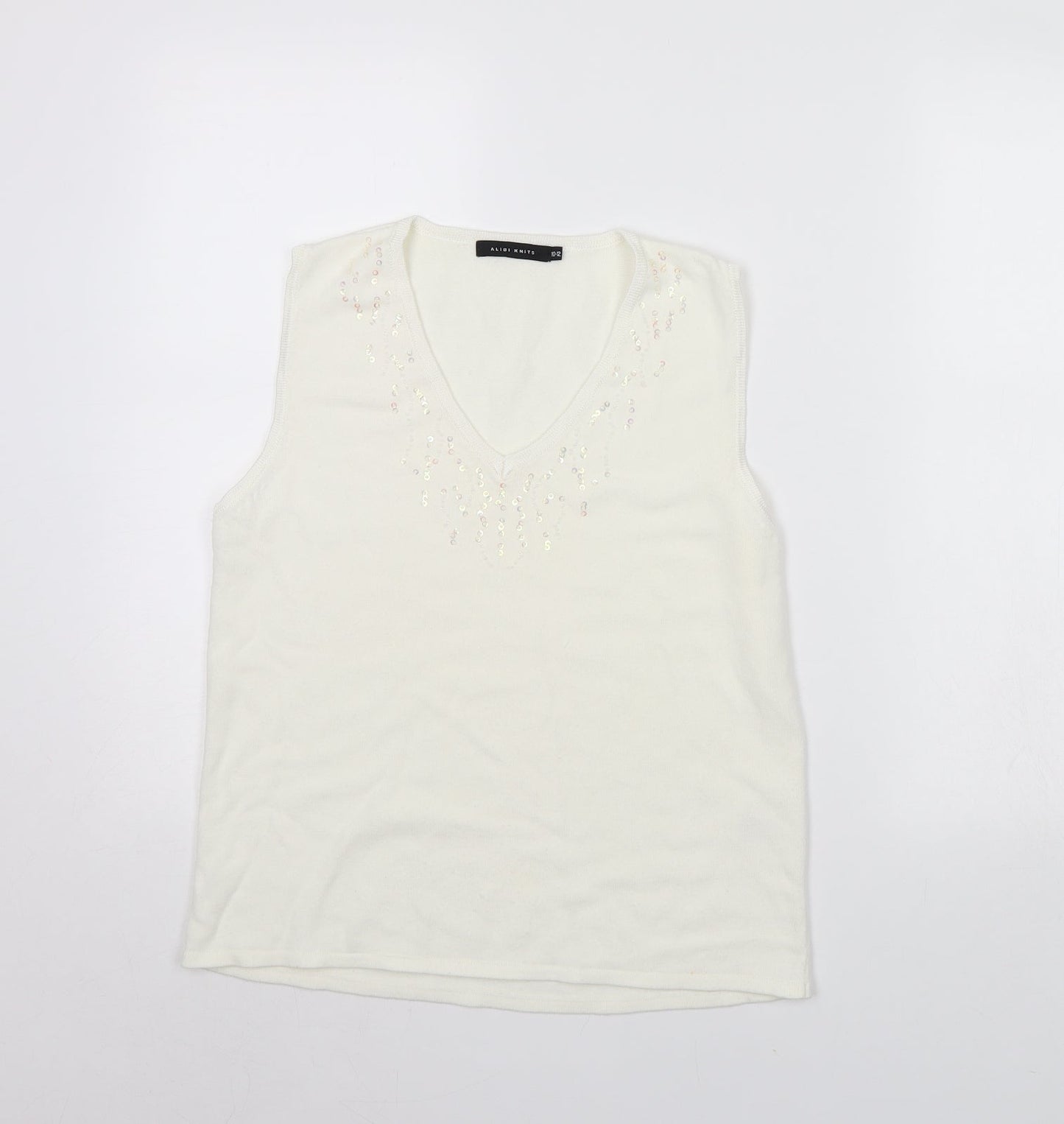 Alibi  Womens Ivory   Pullover Jumper Size 10