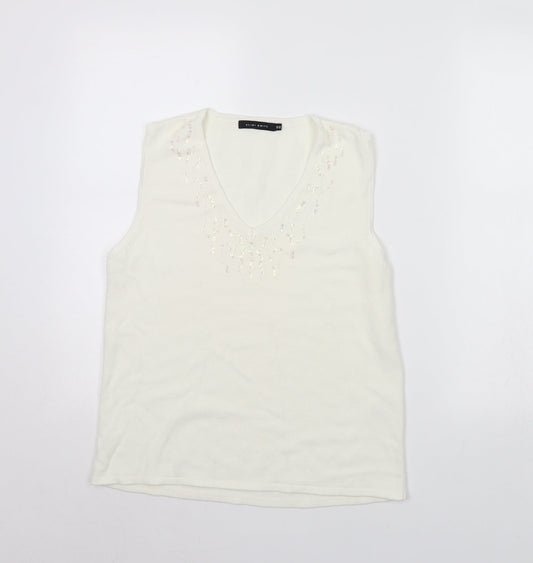 Alibi  Womens Ivory   Pullover Jumper Size 10