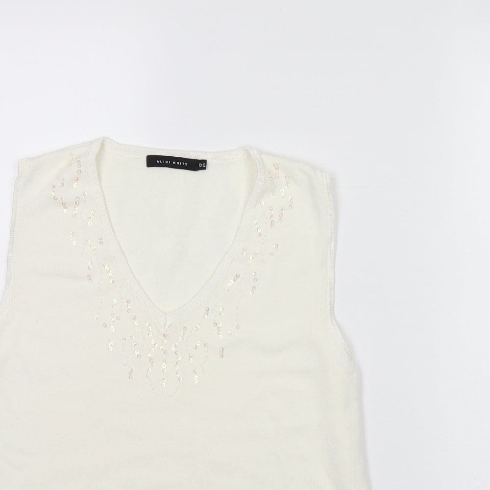 Alibi  Womens Ivory   Pullover Jumper Size 10