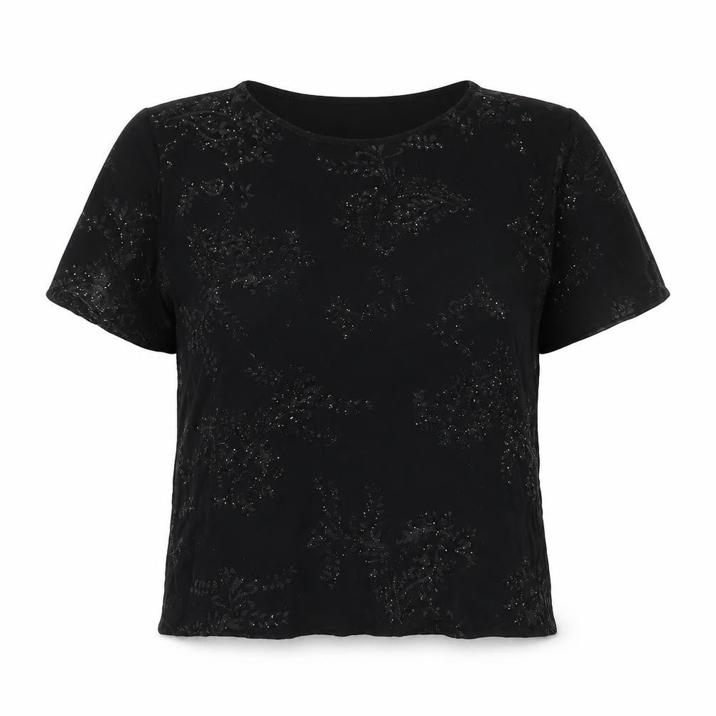 Womens UK Size S Bonmarché Black Basic Blouse