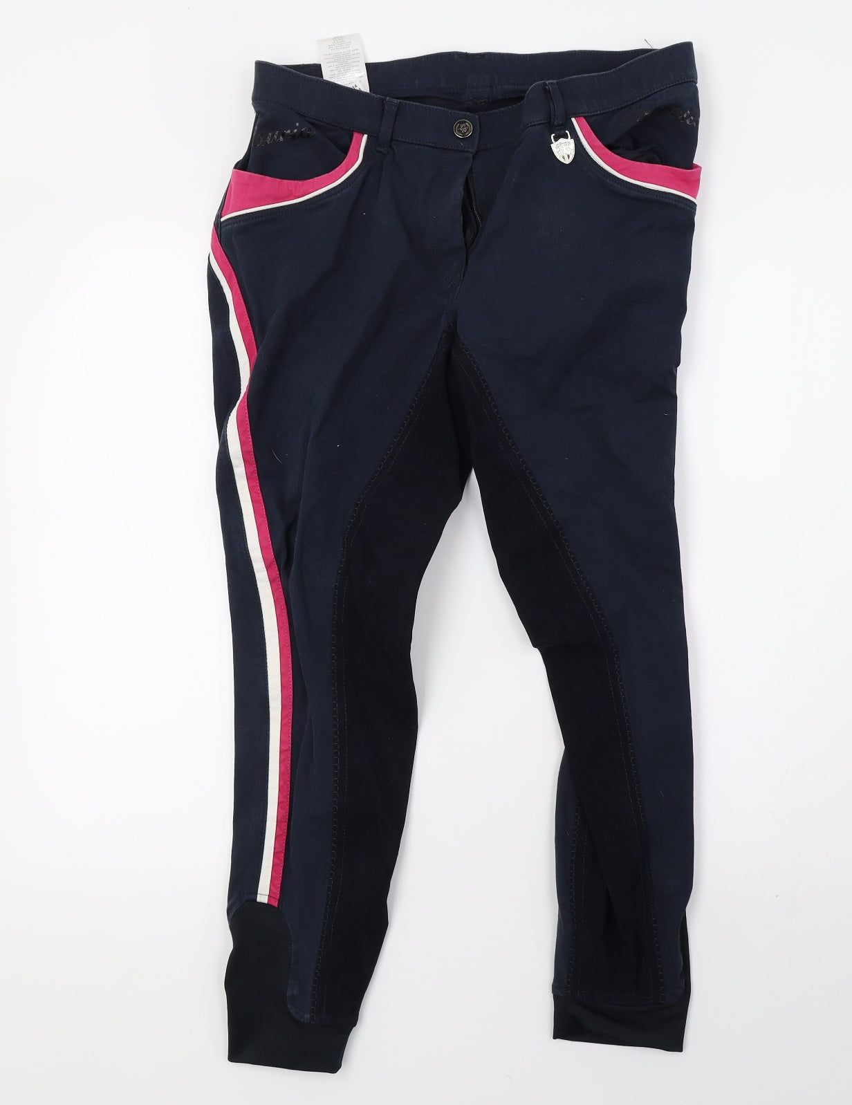 Womens UK Size 34 Preworn Regular Fit  Blue Trousers