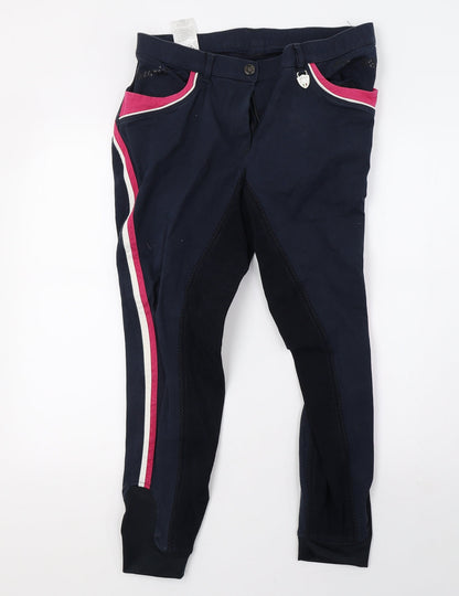 Womens UK Size 34 Preworn Regular Fit  Blue Trousers