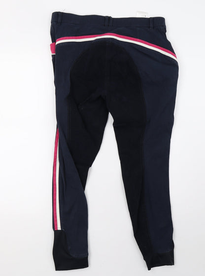 Womens UK Size 34 Preworn Regular Fit  Blue Trousers