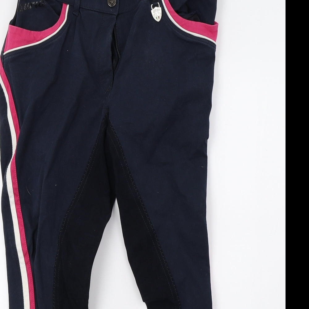Womens UK Size 34 Preworn Regular Fit  Blue Trousers