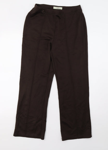 Womens UK Size 10 Classics Regular Fit  Brown Trousers