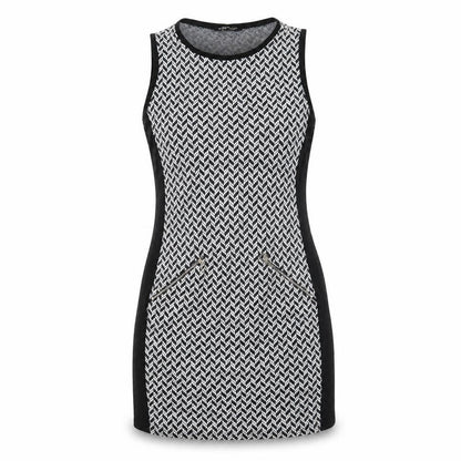 Select Womens Black Chevron  Mini  Size 12