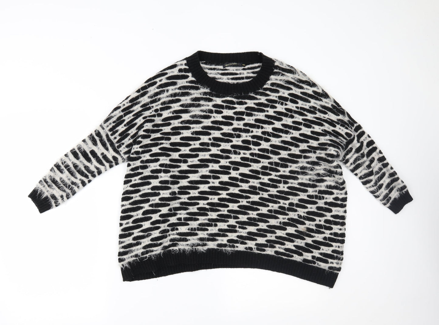 Womens UK Size L QED London Black Pullover Jumper