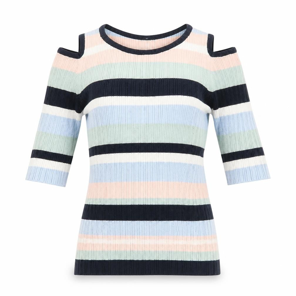 Womens UK Size 10 F&F Multicoloured Basic Blouse