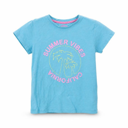 Matalan Girls Blue   Basic T-Shirt Size 8 Years