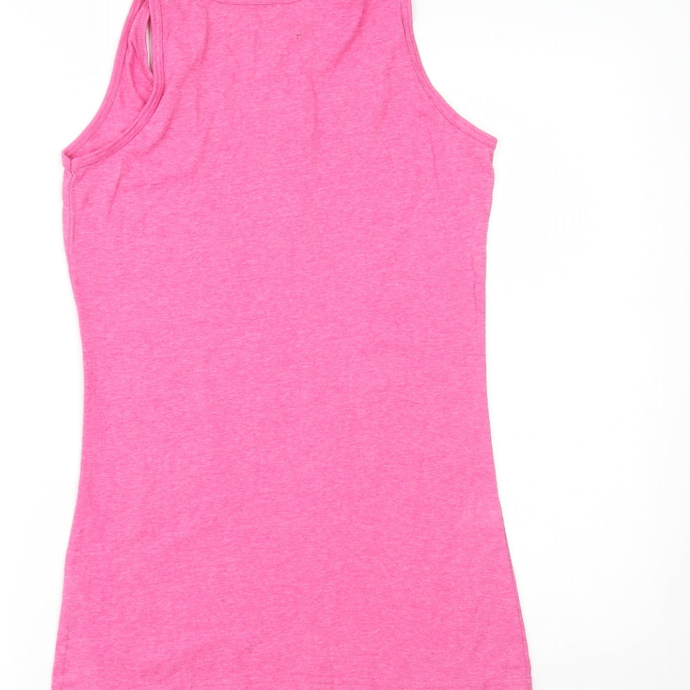 Womens UK Size M Preworn Pink Camisole Tank