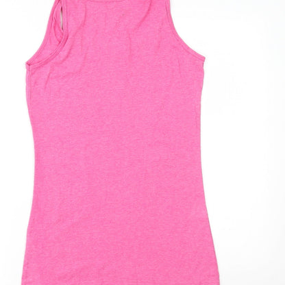 Womens UK Size M Preworn Pink Camisole Tank