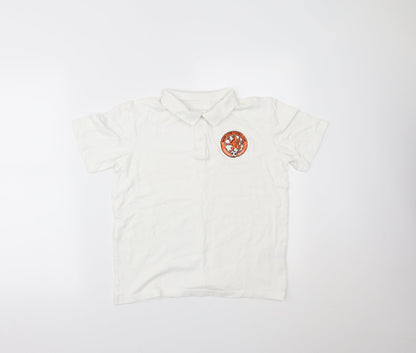 George Boys White   Basic Polo Size 11-12 Years
