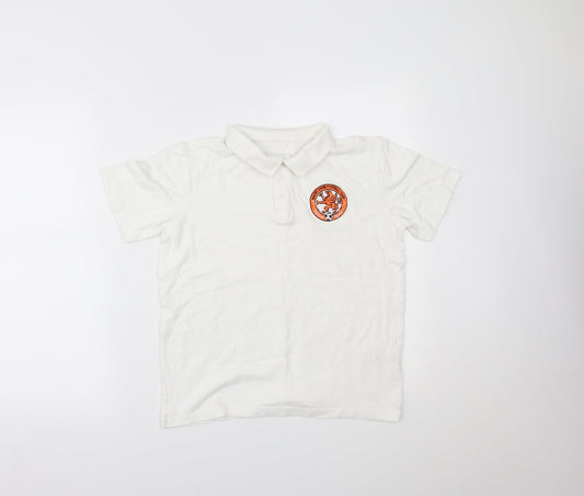 George Boys White   Basic Polo Size 11-12 Years