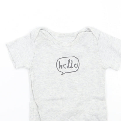 TU Baby Grey   Babygrow One-Piece Size 6-9 Months