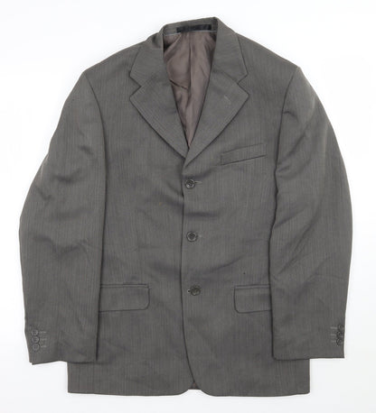 Mens UK Size 38 Armando Regular Grey Suit Jacket