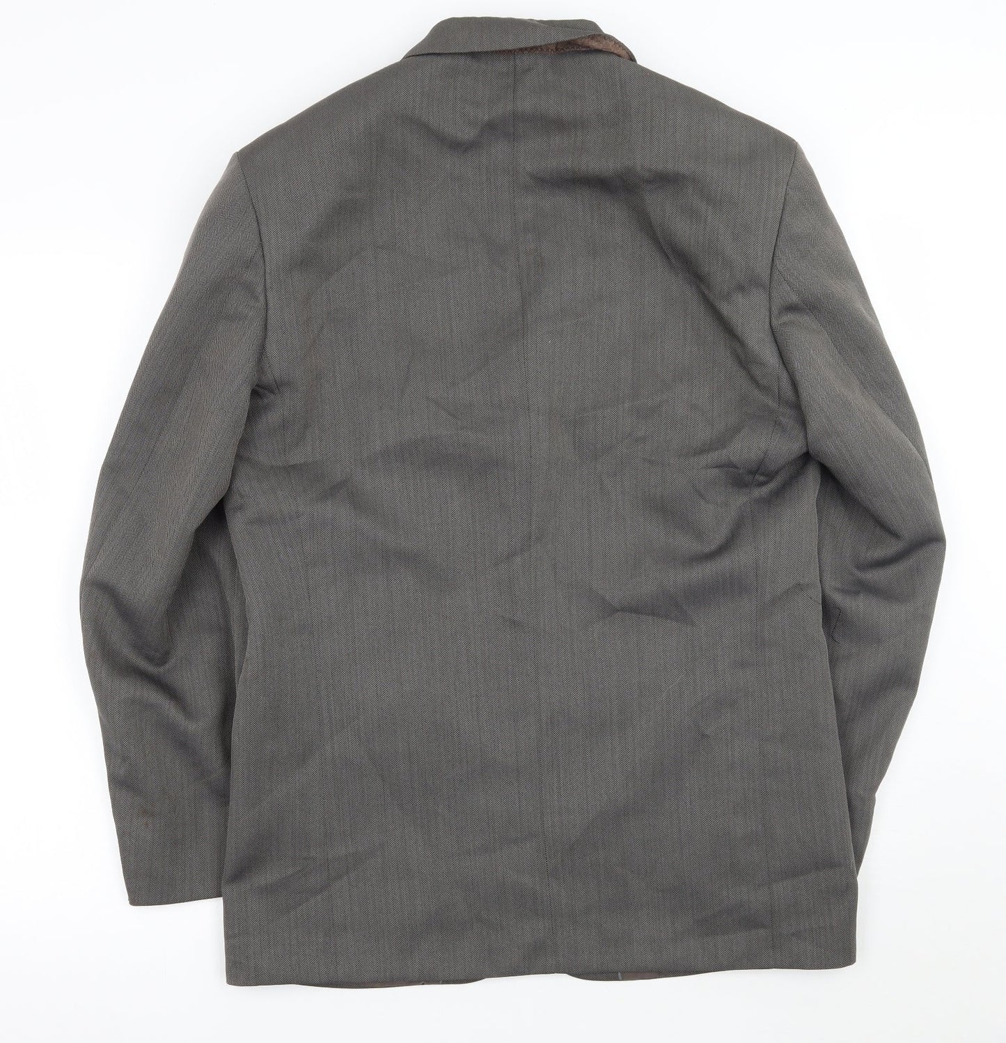 Mens UK Size 38 Armando Regular Grey Suit Jacket