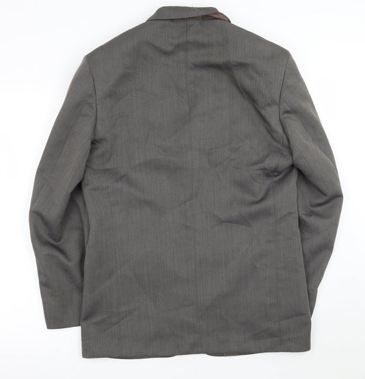 Armando Mens Grey   Jacket Suit Jacket Size 38