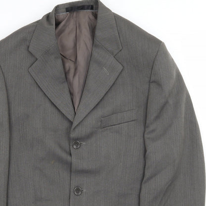 Mens UK Size 38 Armando Regular Grey Suit Jacket