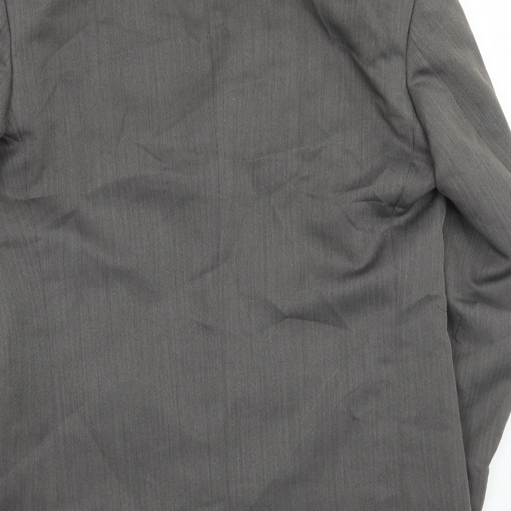 Mens UK Size 38 Armando Regular Grey Suit Jacket