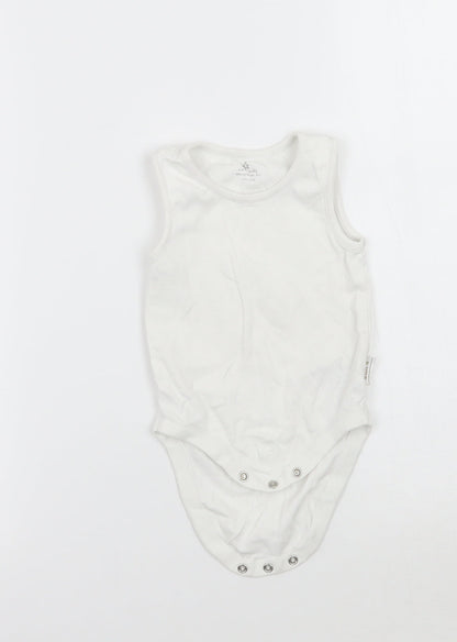 NEXT Boys White   Babygrow One-Piece Size 6-9 Months