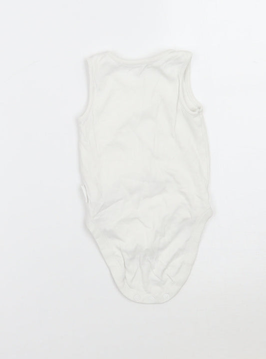 NEXT Boys White   Babygrow One-Piece Size 6-9 Months