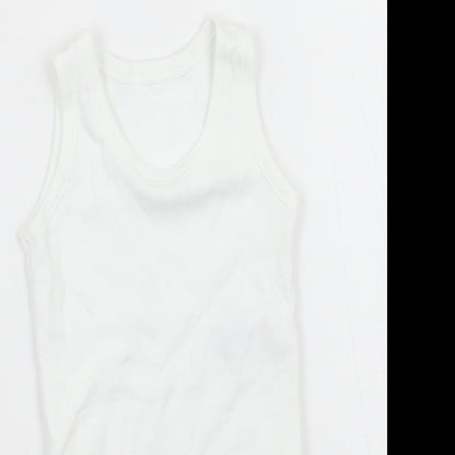 Marks and Spencer Boys White   Babygrow One-Piece Size 6-9 Months