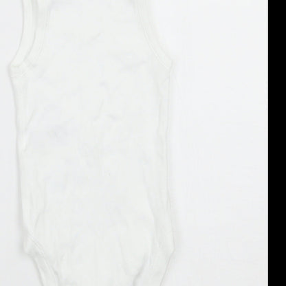 Marks and Spencer Boys White   Babygrow One-Piece Size 6-9 Months