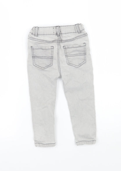 Denim & Co. Baby Grey   Capri Jeans Size 18-24 Months