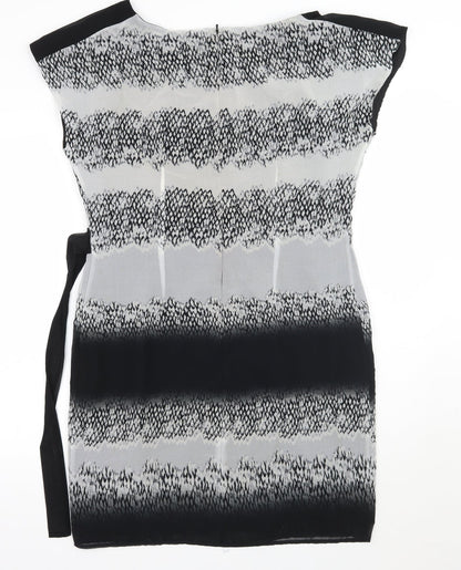 Per Una Womens Black Animal Print  A-Line  Size 14