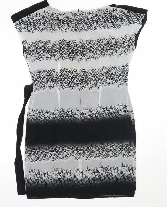 Per Una Womens Black Animal Print  A-Line  Size 14