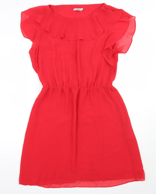 H&M Womens Red  Rayon A-Line  Size 10