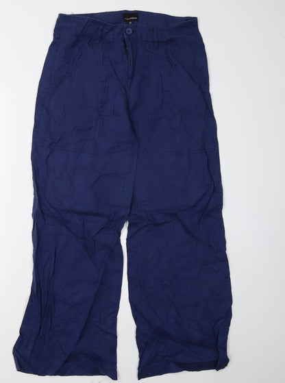 Womens UK Size 36 KappAhl Regular Fit  Blue Trousers
